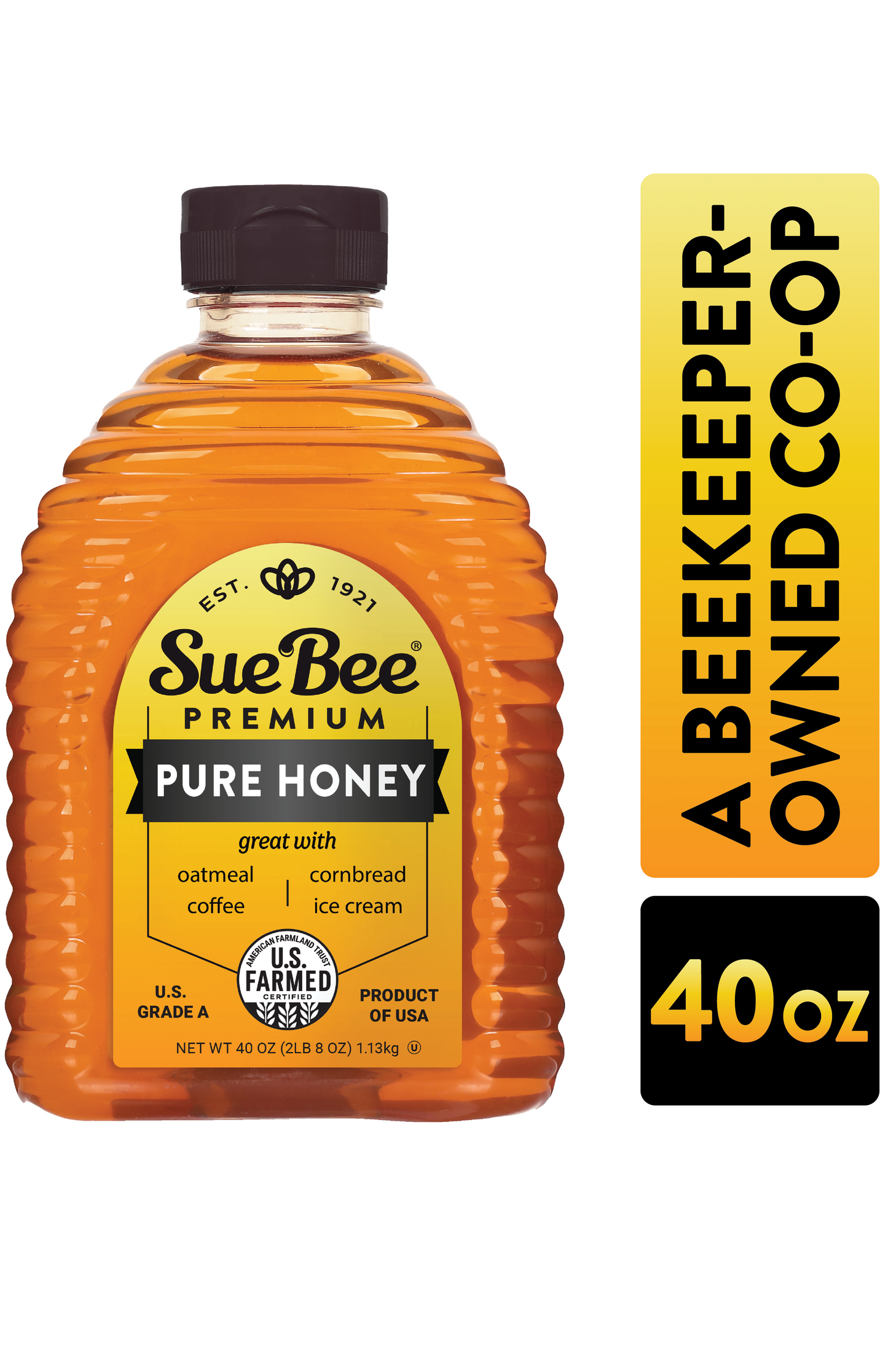 Sue Bee Pure Premium Clover Honey From USA Beekeepers