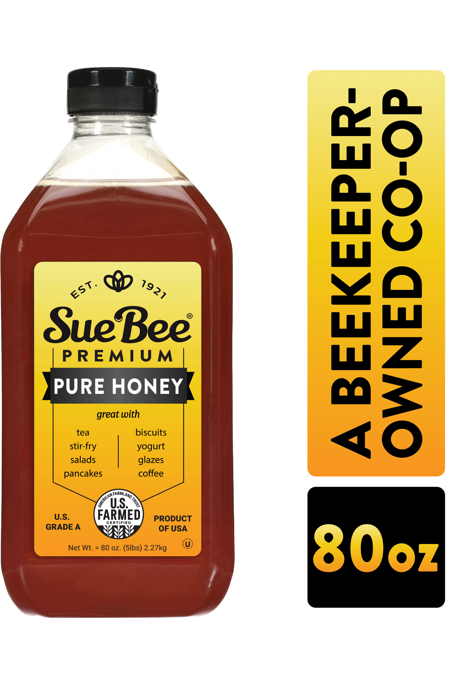 Sue Bee Pure Premium Clover Honey From USA Beekeepers