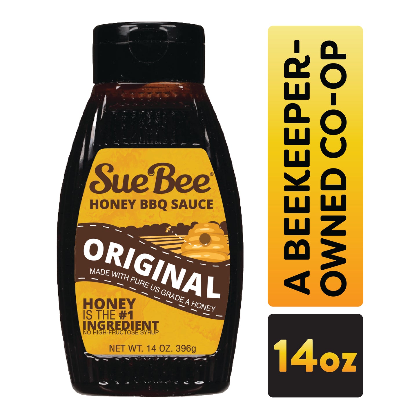 Sue Bee, Barbecue Sauce Original Style, Honey BBQ, 14 Ounce (Pack of 1)