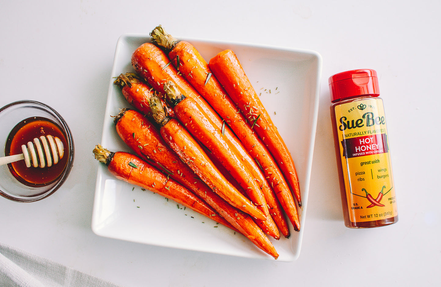 Sue Bee Infusions Hot Honey, 12 Ounce Sue Bee Chili Infused Hot Honey For Ribs, Wings, Burgers