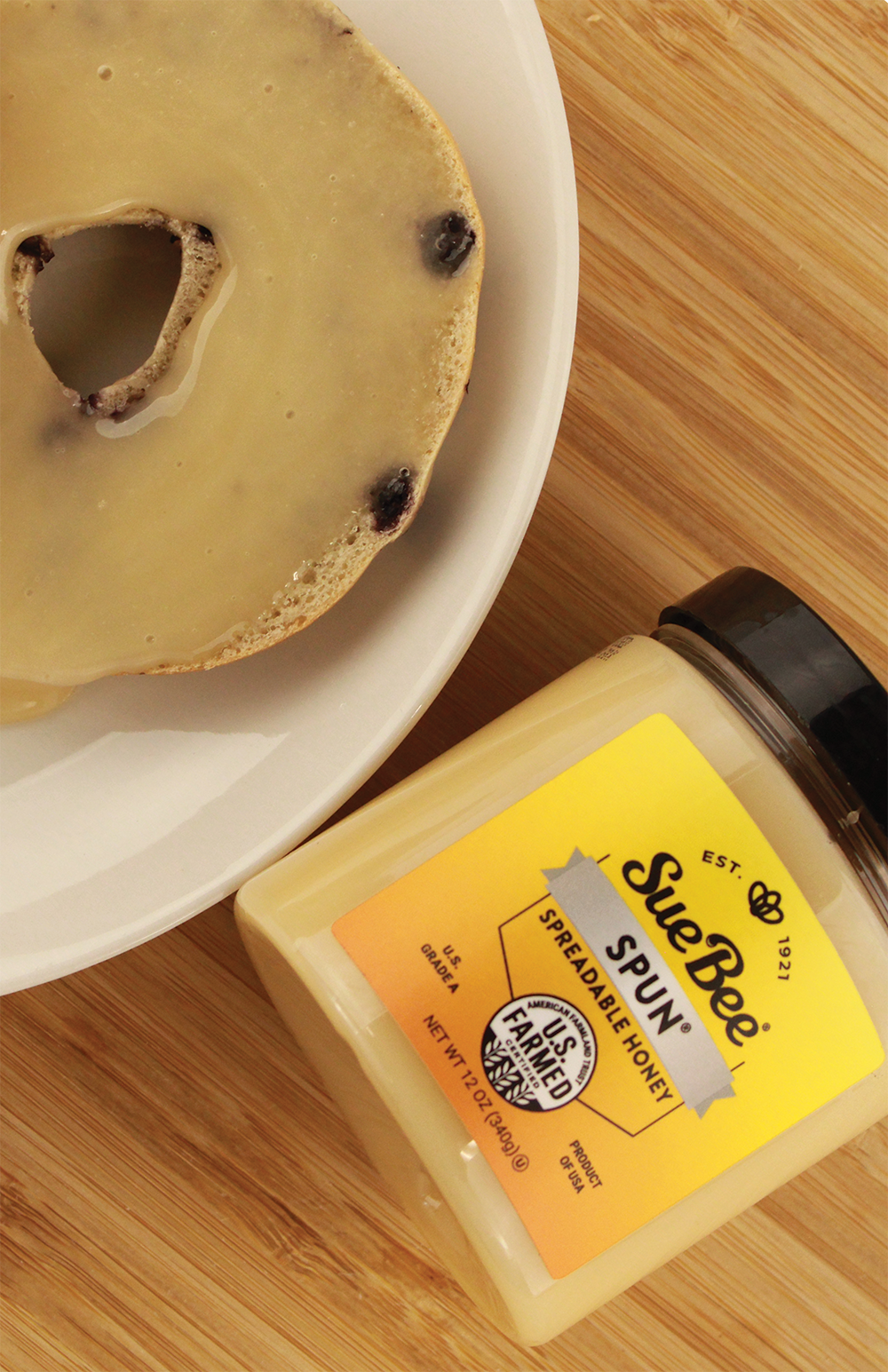 Sue Bee Spun USA Clover Honey, 12 Ounce Sue Bee Pure Premium Clover Honey From USA Beekeepers