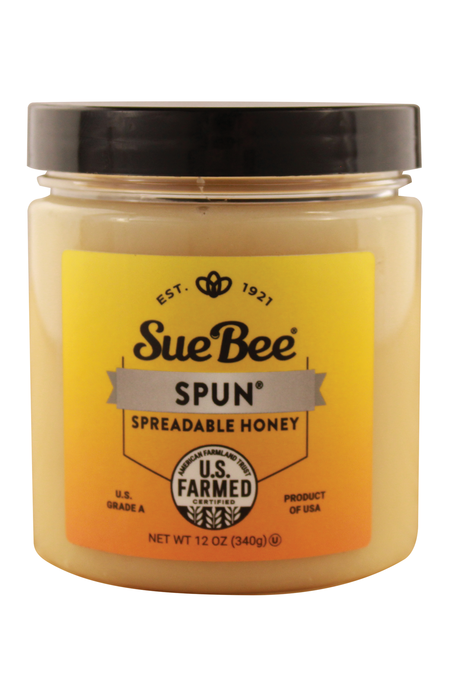 Sue Bee Spun USA Clover Honey, 12 Ounce Sue Bee Pure Premium Clover Honey From USA Beekeepers