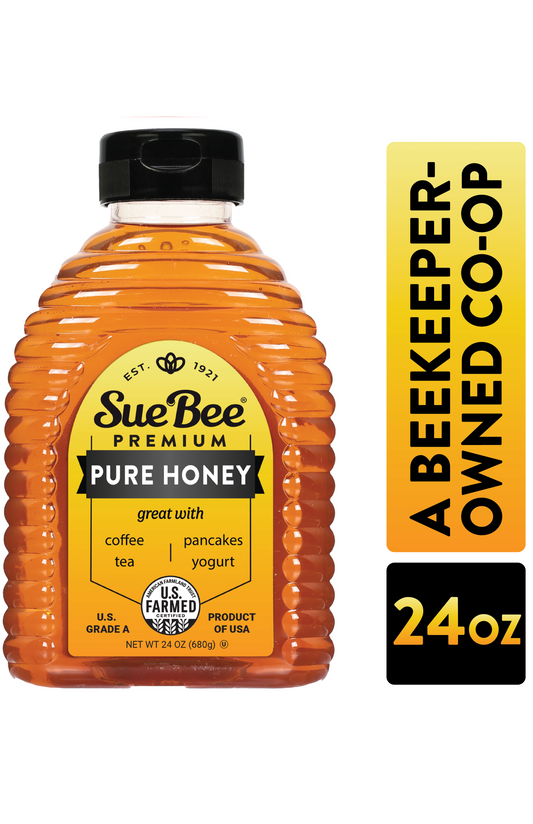 Sue Bee Pure Premium Clover Honey From USA Beekeepers