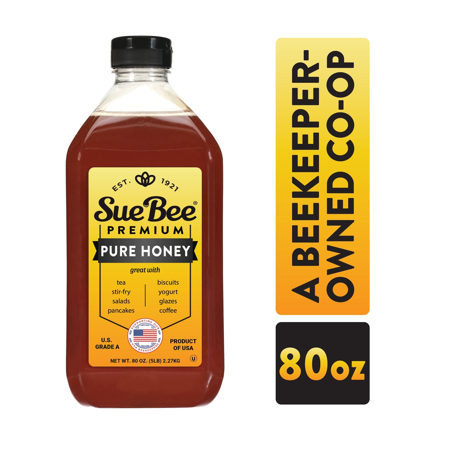 Sue Bee Pure Premium Clover Honey From USA Beekeepers