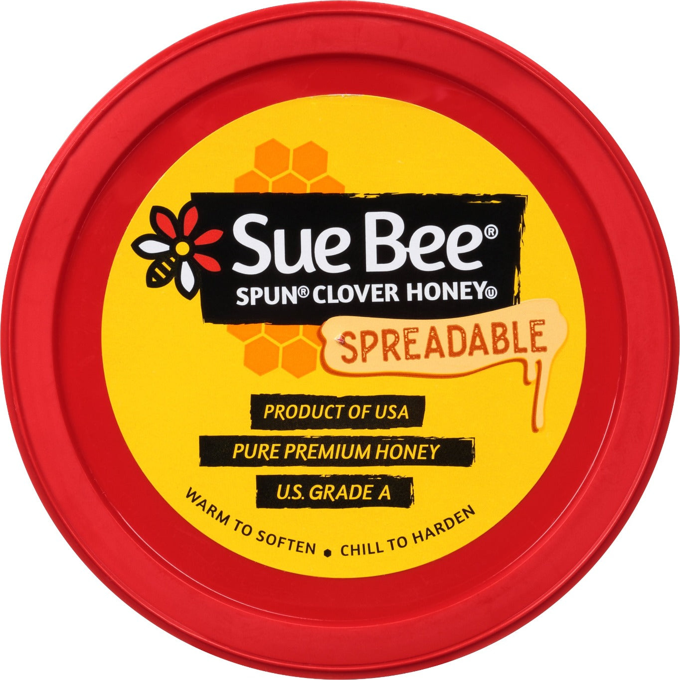 Sue Bee Spun USA Clover Honey, 12 Ounce Sue Bee Pure Premium Clover Honey From USA Beekeepers